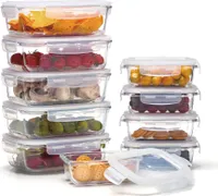 Lacers PurpleLine Vorratsdosen Set aus Glas Frischhaltedosen 20er-Set mit Deckel luftdicht Glasbehälter Vorratsbehälter Aufbewahrungsbox Lebensmittel