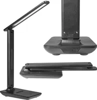 MasterLED Schreibtischlampe Kivo LED CCT 3000-6500K 5W USB-C Schwarz - ideal für Büro, Arbeitszimmer, Nachttisch - dimmbar, Augenfreundlich