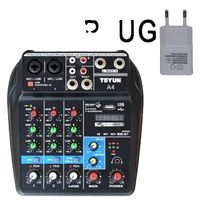 Audio-Mischpult, Bluetooth-Verbindung, tragbarer DJ-Controller, A4 EU STECKER