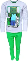 Schlafanzug Minecraft Zombie Steve Grau 140 cm