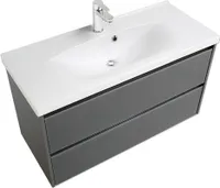 Waschtischunterschrank Pelipal xpressline 3261 BxHxT 100 x 52,9 cm x 42 cm Frontfarbe grau 3261.611014