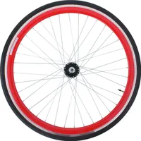 Galano Blade 700c Vorderrad Komplettrad Fixie Singlespeed Fahrrad Aluminium 28 Zoll inkl. Reifen rot