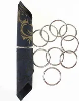 10 Serviettenringe  shabby look Kunststoff Ø5,5cm Hochzeit Taufe Kommunion, Farbe:silber