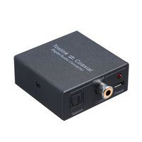 Digitaler 2-Wege-Audiokonverter Optischer SPDIF-Toslink zu Koaxial- und Koaxial- zu optischem SPDIF-Toslink Bidirektionaler Digital Audio Converter-Splitteradapter