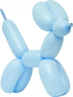 50 Modellierballons pastell hellblau