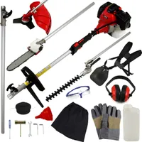5 in 1 Benzin Multifunktionswerkzeug Garten Heckenschere Rasentrimmer 52cc 1.6KW