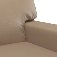 vidaXL 2-Sitzer-Sofa Cappuccino-Braun 120 cm Kunstleder