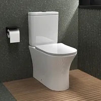 Mai & Mai Stand-WC Toilette Aachen304T Stand Toilette aus Keramik Spülrandloses WC bodenstehenden Toiletten