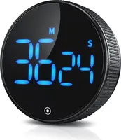 BEARWARE Küchentimer Digital, Küchenwecker Eieruhr, LED Display, Countdown, magnetisch