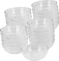 Glasschüssel Ø 12cm 24 Stück im Set Beilagenschüssel Dessertschale Stapelschale