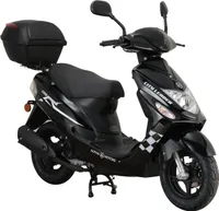 Motorroller CityLeader 50 ccm 45 kmh EURO 5 schwarz inkl. Topcase