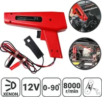 TIMBERTECH® Zündlichtpistole Stroboskoplampe - 12 Volt, mit Robusten Krokodilklemmen - Zündzeitpunktpistole, Zündeinstellampe, Blitzpistole, Zündlicht Pistole
