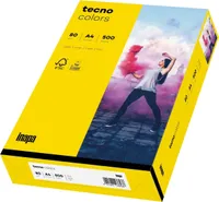 Multifunktionspapier tecno colors A4 80g/qm VE=5x500 Blatt intensivgelb