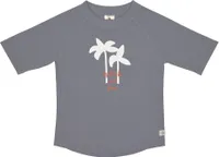 Lässig Splash & Fun UV Shirt Kinder Kurzarm Rashguard -   Palms grey/rust, 19-24 Monate Gr.  92