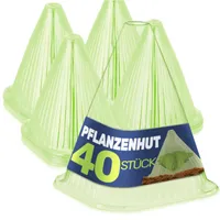 Pflanzenhut Pflanzenschutz Pflanzen Pflanzhilfe Gartenglocken Set, Menge:40