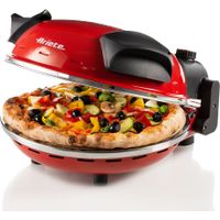 Ariete 917 Pizza in 4' minuti Pizza Oven, 1200 W, žiaruvzdorný kameň s nepriľnavou úpravou, teplota max. 400 °C, 5 úrovní pečenia, čierna