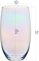 KROSNO Blended Rainbow Wassergläser, 6er-Set, 510 ml