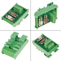 Modul rozhraní DB9-MG6 pro montáž na lištu DIN samec/samice rozbočovací deska