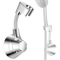 Handbrause Halterung, Brausehalter, 360° Verstellbarer, Duschkopfhalterung Ohne Bohren, Universal