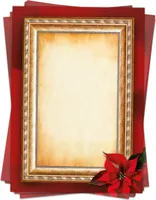 50 Blatt Weihnachtspapier (A4) | Speisekarte Rahmen | Weihnachtsbriefpapier Motivpapier | edles Briefpapier Weihnachten | beidseitig weihnachtlich bedruckt