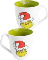 The Grinch Tasse - Kaffeetasse Becher Kaffeebecher aus Keramik Grün Weiß 350 ml