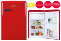 Amica KS 15611 R, Kühlschrank mit Gefrierfach | Retrokühlschränke