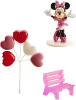 Minnie Ballons und Bank Tortenfigur