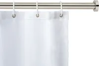WENKO Teleskop-Duschstange Mod. Luz 110 - 185 cm, Chrom, ausziehbar, aus rostfreiem Edelstahl