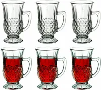 Pasabahce 55671 Teegläser mit Henkel Trinkgläser 160ml 6er-Set