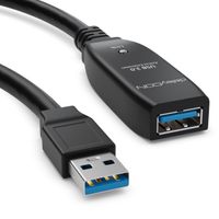 5m USB 3.0 Verlängerungskabel Aktiv Verlängerung Kabel Repeater Drucker Scanner