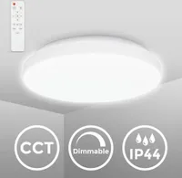 Stropné svietidlo Ø28,8 cm - 13W, 1200lm, LED, stmievateľné, diaľkové ovládanie, CCT, biele