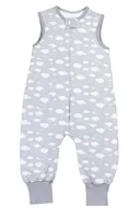 TupTam Baby Winter Schlafsack mit Beinen  en Materialien 2,5 TOG Unisex, Farbe: Wolken Grau, Größe: 92-98