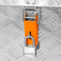 ALUBOX STRONG Riffelblech Alukiste 470 Liter + 3x Edelstahl Vorhängeschloss 40 mm - 470 Liter