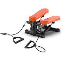 Mini stepper, schodišťový stepper, nosnost 100 kg, vybavený odporovou páskou, vhodný pro domácí i venkovní cvičení, oranžový