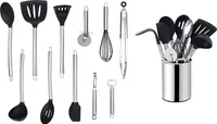 Echtwerk Küchenhelfer Set 12-teilig, Farbe:Silber