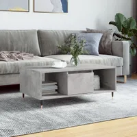 "2024"cloris Couchtisch Betongrau 90x50x36,5 cm Holzwerkstoff - Couchtische CHY39901240