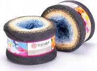 YarnArt Flowers 287 – 1000 m Farbverlaufsgarn, 55% Baumwolle, ideal für Sommerprojekte