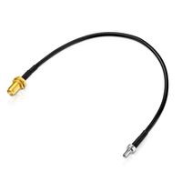 20 cm Pigtail CRC9-Stecker gerade / SMA-Buchse Adapter-Kabel für Antenne