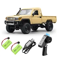 MNRC MN82 RTR 1/12 2,4 G 4WD RC-Auto für Land Cruiser LC79 Rock Crawler mit LED-Licht Kletter Geländewagen, Gelb 2 Batterien