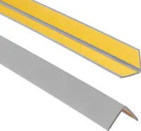 ProfiPVC Winkelprofil selbstklebend PVC 25x25mm 0,80 m Kunststoffwinkel Kantenschutz, Grau