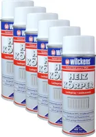 6x Heizkörper Lackspray weiß seidenmatt 400ml Heizung Spraydose Spray Lack