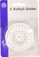 Abflusssiebe 2 Stück weiß