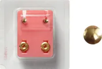 Erstohrstecker Chirurgenstahl vergoldet Sterile Ohrstecker Knopfform 3mm