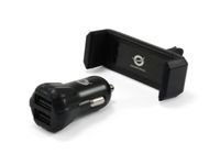 Conceptronic 2-Port-USB-Kfz-Ladegeräteset | Dual-USB | Schwarz | 5V | 2A