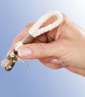 WENKO Handtuchaufhänger, Handtuchclips »Kordel«, 4 Stück
