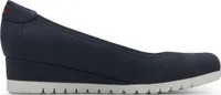 s.Oliver Damen Pumps Keilabsatz sportlich elegant 5-22300-42, Größe:40 EU, Farbe:Blau