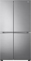 LG Electronics GSBV70PZTE Side-by-Side Kühlschrank | 655 L Kapazität | Total No Frost | Door Cooling+™ | Multiairflow | Platinum Silver
