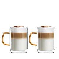 6x Doppelwandige Cappuccino Gläser 350 ml