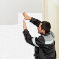 UISEBRT 10 Stück 3D Fliesenaufkleber, Selbstklebende Wandfliesensticker, DIY Dekorfliesen Klebefliesen 1m² für Küche und Badezimmer, Fliese-Design-C
