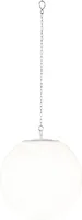 Star Trading Solardekoration Globy, Hängelampe, Kugel, Weiß, LED, Warmweiß, Dämmerungssensor, Außenbereich, 30 cm